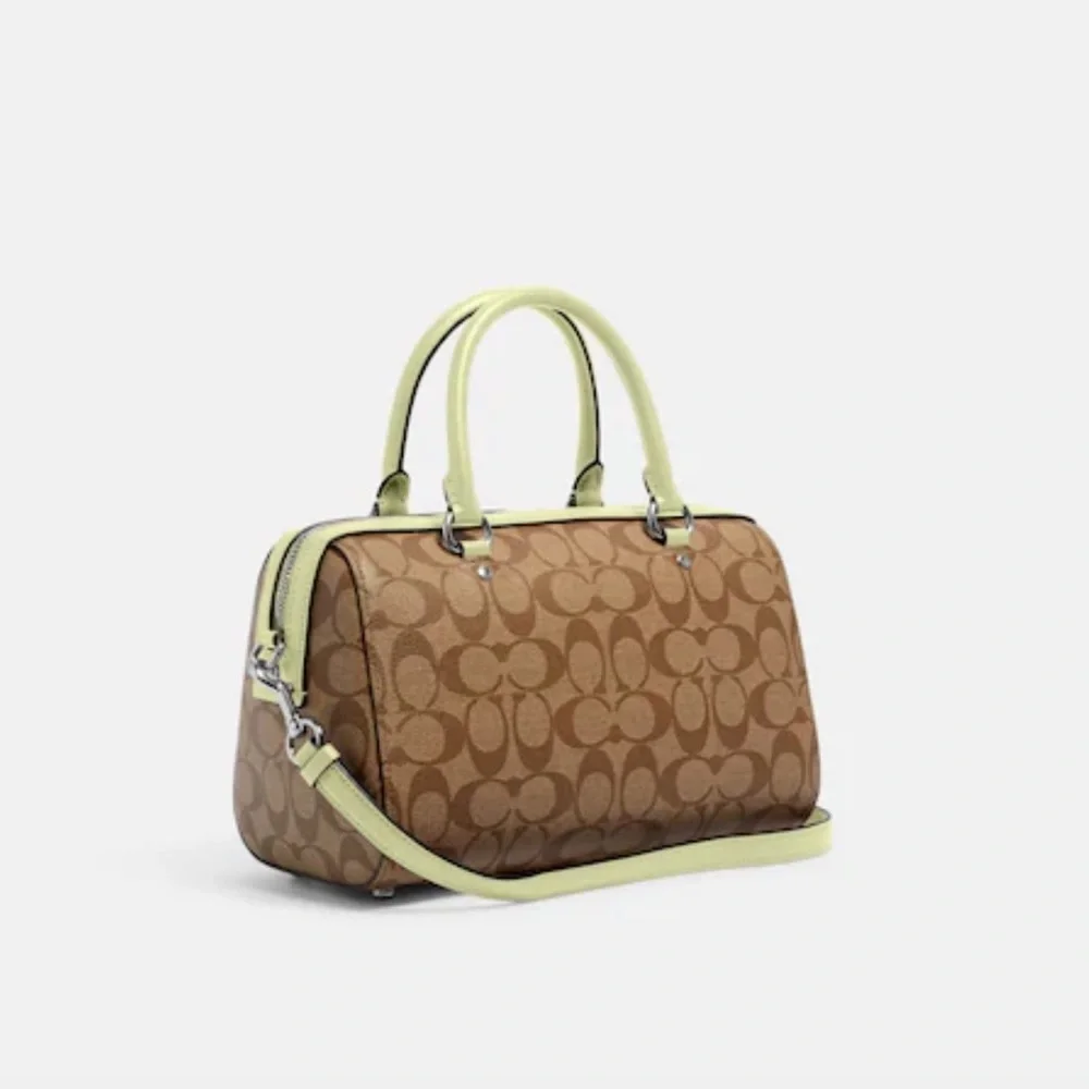 Coach Rowan Satchel In Signature Canvas
SV/Khaki/Pale Lime - Picture 4 of 16